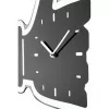 NeXtime Relógio de parede 3072zw Thumbs up, 40,5x41 cm, parede, preto/prateado