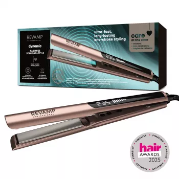 Prancha alisadora Revamp ST-1900GD-EU com placas de cerâmica, máx. 230 °C, ficha EU