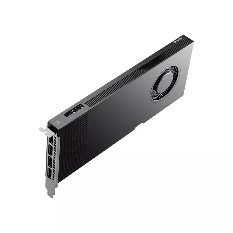 PNY RTX PRO 4000 Blackwell, 24 GB GDDR7 ECC 192-Bit, 140 W, PCI Express 5.0 x16, 4 x DisplayPort 2.1, chapa ATX, 1x cabo de alimentação CEM5 16-Pin, FHML Single Slot, Small Box