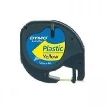Fita de identificação de plástico DYMO 12mm LetraTAG