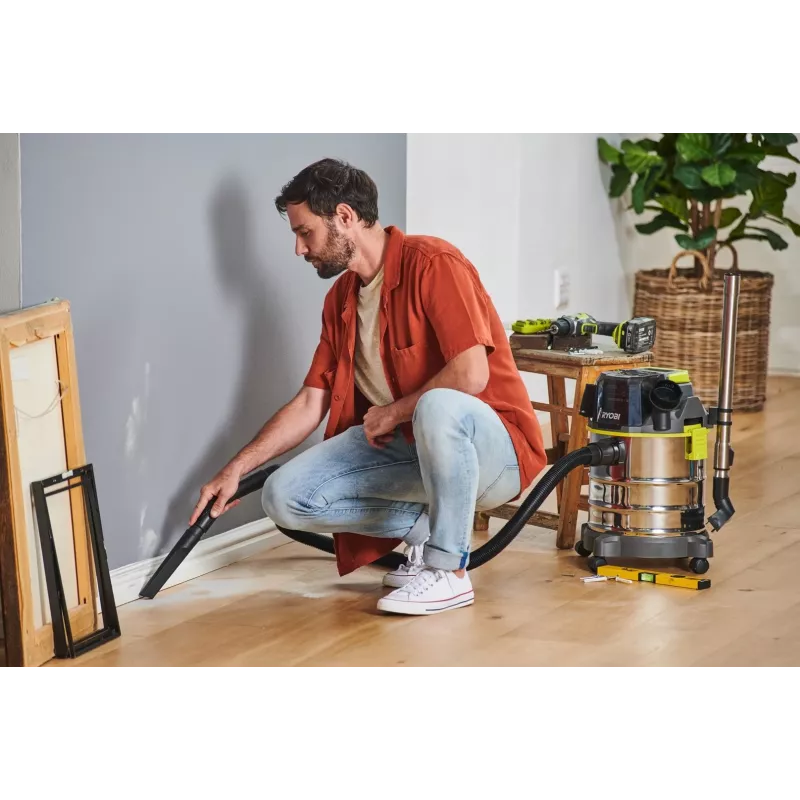 Aspirador RYOBI R18WDV-0 18V One+ preto, verde