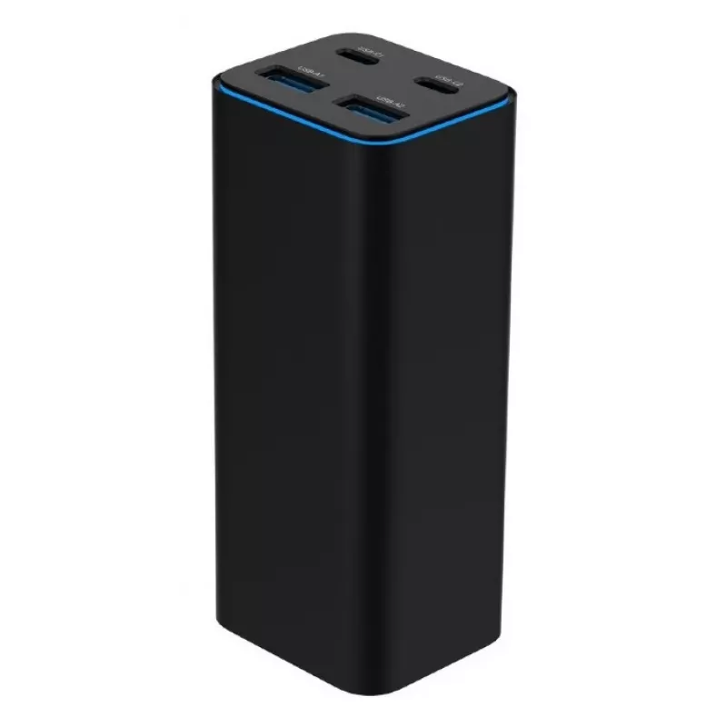 Gembird TA-UC-2A2C-PD100-01-BK Carregador para dispositivos móveis portátil, smartphone preto AC carregamento rápido interior