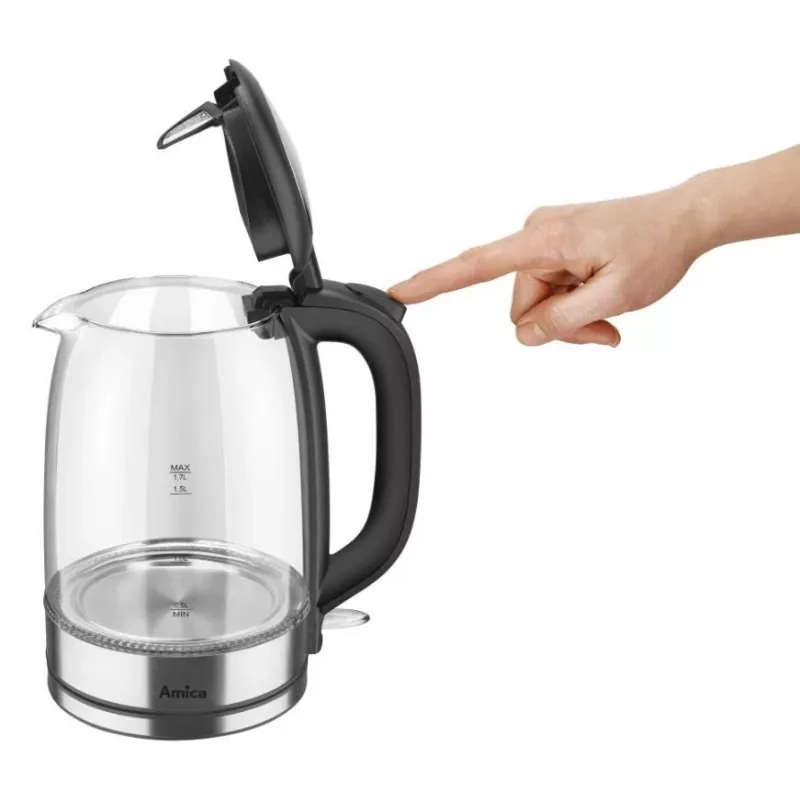 Chaleira elétrica Amica 1.7L 2200W prateado