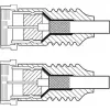 Goobay cabo de antena SAT (tipo 135 dB), blindagem quádrupla, 5 m, branco - banhado a ouro, conector F macho > conector F macho (70644)
