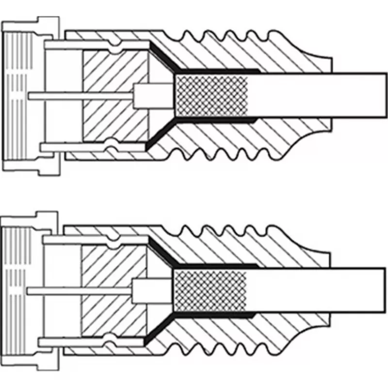 Goobay cabo de antena SAT (tipo 135 dB), blindagem quádrupla, 5 m, branco - banhado a ouro, conector F macho > conector F macho (70644)