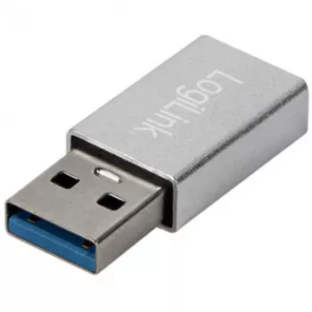 Adaptador LogiLink AU0056 USB 3.2 Gen 1 USB Type-C conector fêmea Prateado