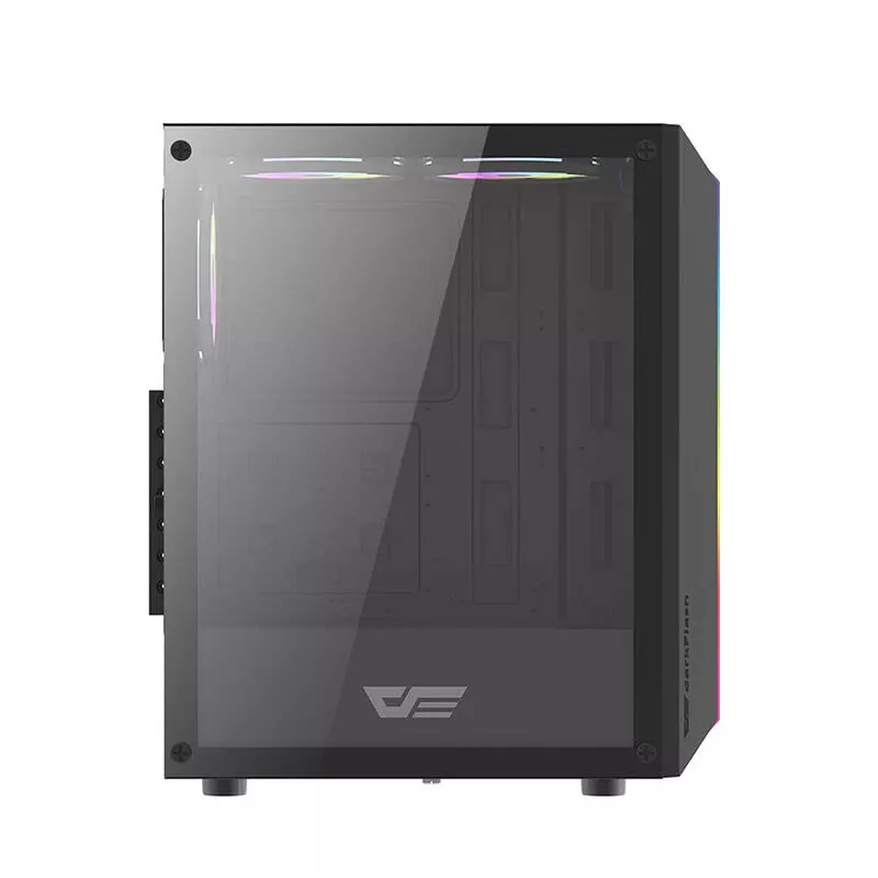 Caixa de computador Darkflash DK151 LED (preto) + 3 ventoinhas RGB