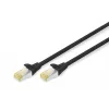 Cabo de patch Digitus CAT 6A S/FTP RJ-45 7 m, preto