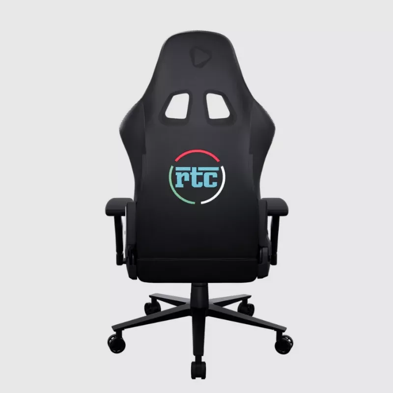 Cadeira gaming Onex RTC Embrace Hardcore preto — design ergonómico, altura ajustável e reclinável