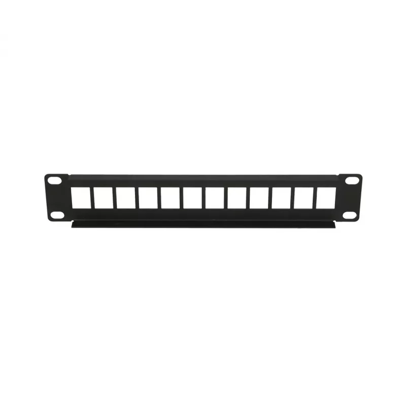 Patch panel Extralink 12 portas UTP caixa metálica 10 polegadas, preto