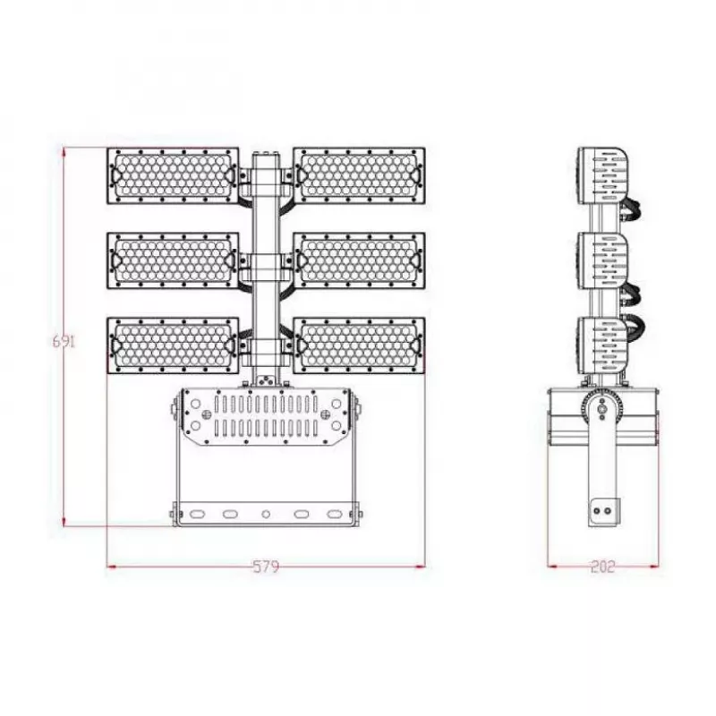 Synergy 21 Projetor LED para objetos/estádios 720W IP66 cw