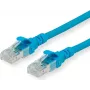 ROLINE - Cabo de rede - RJ-45 (macho) para RJ-45 (macho) - 1 m - UTP - CAT 6 - sem halogéneos, moldado, condutor flexível - azul (21.15.2541)