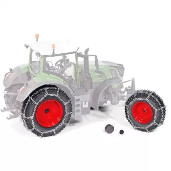 Rodas de Modelo de Trator com Correntes Wiking Fendt 828 – Acessório para Veículos de Modelo