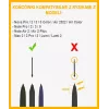 Pontas de stylus para e-reader Onyx Note 3 — pontas de substituição, preto, 5 unid.