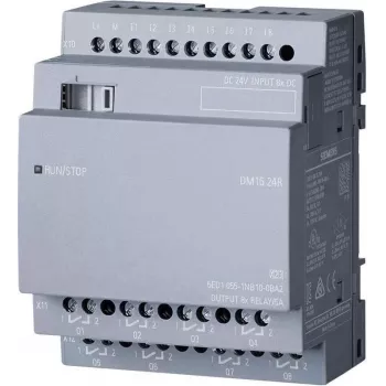 Siemens LOGO DM16 24R módulo de E/S digital e analógico canal de relé (6ED1055-1NB10-0BA2)