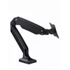 Suporte para monitor GEMBIRD MA-DA1-03 para ecrãs de 17–35 polegadas, 10 kg, VESA 75x75–100x100, fixação por grampo/passagem na secretária, preto