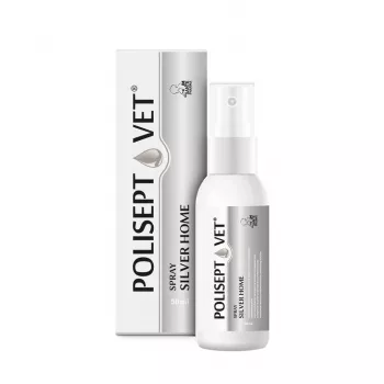 Spray para feridas JM Sante Polisept Vet 50 ml para cães e gatos, frasco de plástico de 50 ml