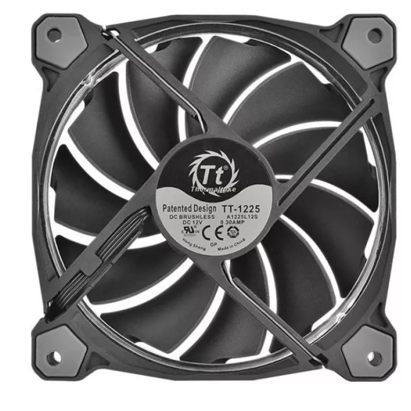 Thermaltake Riing 12 RGB TT Premium Edition CL-F049-PL12SW-A ventoinhas para caixa, 3 unidades, 120 mm, 1400 rpm, RGB