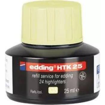 Recarga de tinta Edding e-HTK25 amarelo para marcador Edding e-HTK25, modelo 4-HTK25135