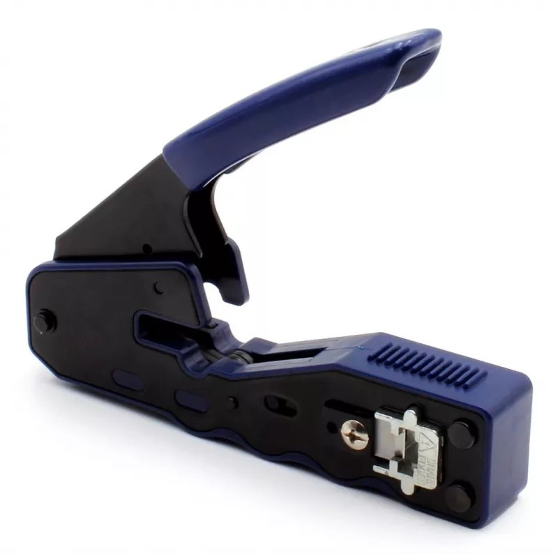Alicate de cravar fichas pass-through RJ45 (8P8C) cat.5e/cat.6