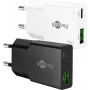 Goobay carregador rápido duplo USB-C PD GaN fino 20 W branco - 1x conector alimentação (75730)