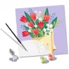 Conjunto de pintar por números Ravensburger CreArt - Quadro de tulipas, modelo 25518