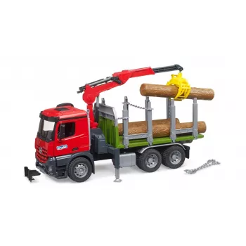 Camião grua BRUDER 03669 verde vermelho idade recomendada 4 anos
