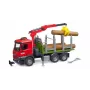 Camião grua BRUDER 03669 verde vermelho idade recomendada 4 anos
