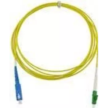 Cabo de rede de fibra ótica simplex BlueOptics LC/APC-SC/UPC monomodo 5 metros
