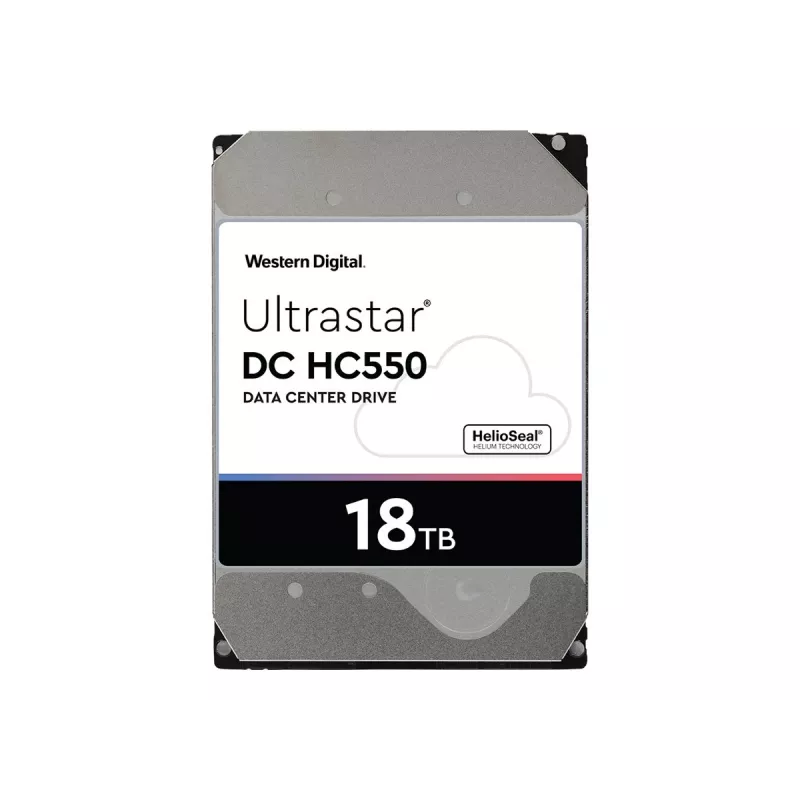 Disco rígido interno de 3,5 polegadas Western Digital Ultrastar DC HC550 – 18 TB, SAS 6 Gbit/s, 7200 rpm, 512 MB de cache