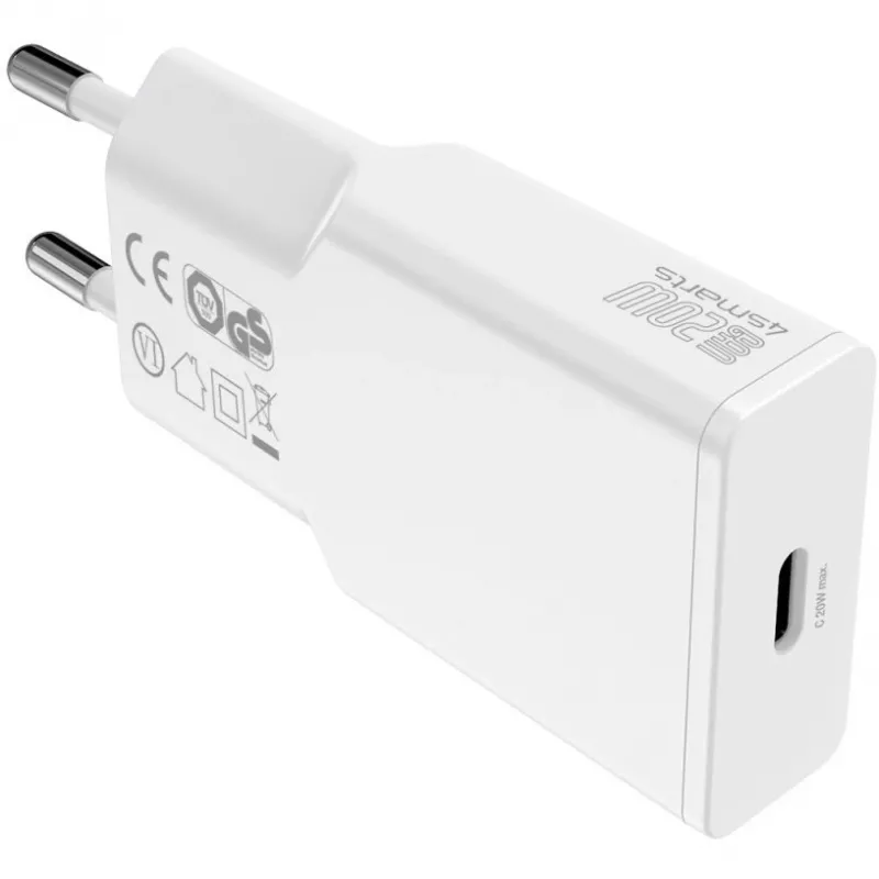 Carregador Indoor 4smarts 540020 Carregamento rápido Smartphone Tablet Branco
