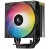 Ventoinha DeepCool AG400 BK ARGB V2 120 mm preta — ventoinha de CPU de 120 mm com rolamento hidráulico, suporte multi-socket