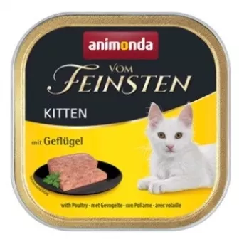 Comida húmida para gatos animonda Vom Feinsten Junior frango 100 g — fase de crescimento, 10% proteína, 7% gordura