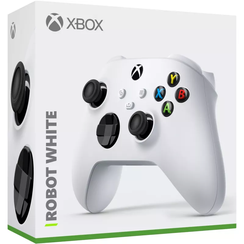 Comando sem fios Microsoft Xbox - Gamepad - Sem fios - Bluetooth - Robot White - para PC, Microsoft Xbox One, Android, Microsoft Xbox Series S, Microsoft Xbox Series X