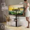 Base de TV ONKRON TS5550-B para 32–65 polegadas (81,3–165,1 cm), carga máx. 30 kg, VESA 100x100–600x400, altura 880–1080 mm, orientável ±25°