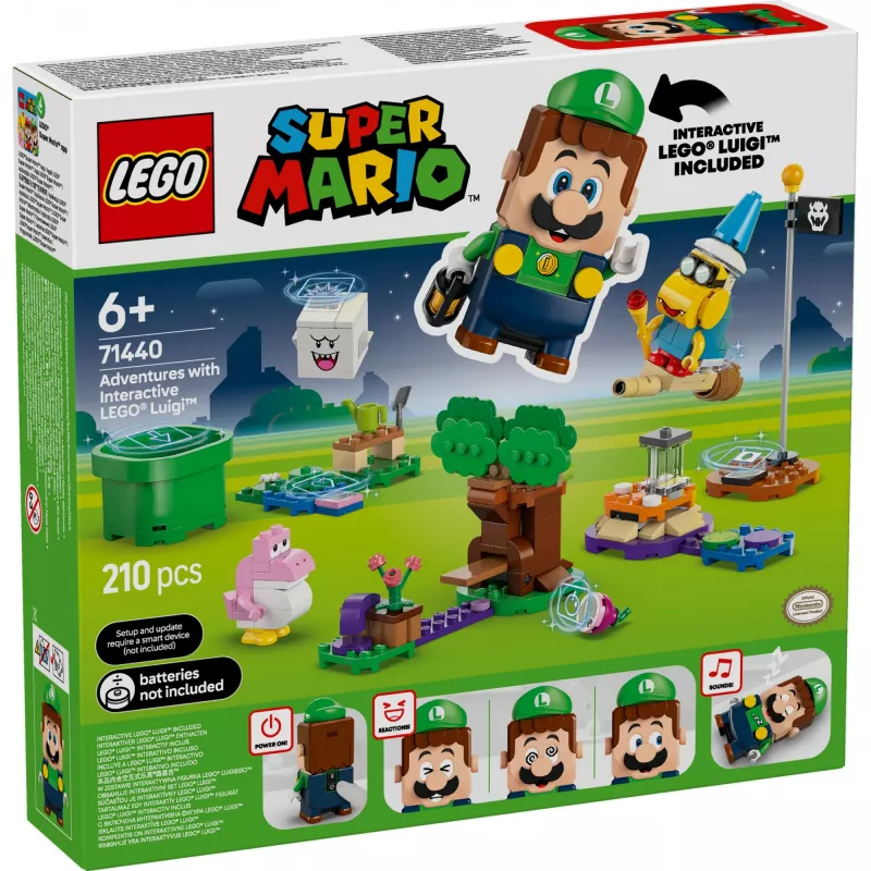 Conjunto de construção LEGO 71440 Super Mario figura interativa LEGO Luigi