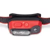 Lanterna frontal Diamond Storm 450 preta com faixa de cabeça preta e vermelha