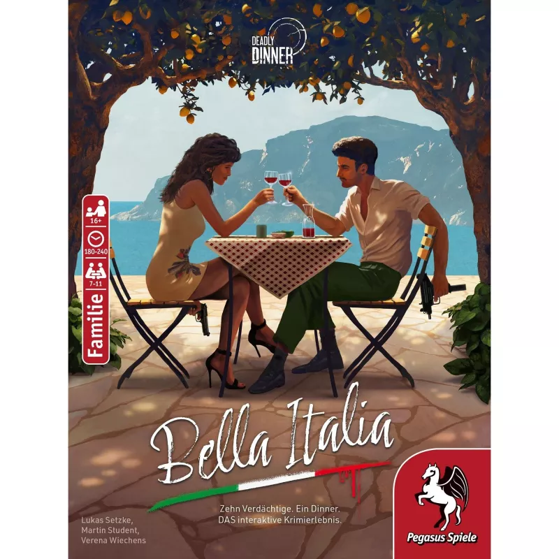 Deadly Dinner - Bella Italia, jogo de tabuleiro