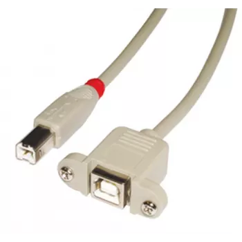 Cabo USB Lindy 31800 0,5 m USB B cinzento