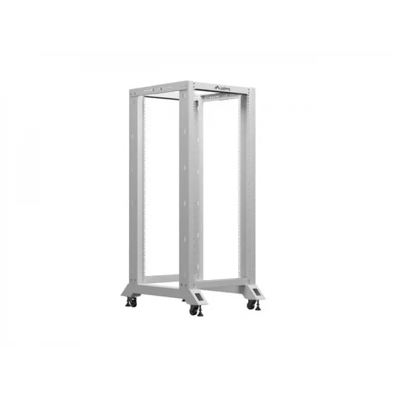 Rack aberto LANBERG 19 polegadas 27U 600x800 mm cinzento, rack de servidor open-frame 27U