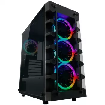 LC Power Gaming 709B Solar_System_X - Torre - ATX - sem fonte de alimentação - preto - USB/áudio (LC-709B-ON)