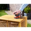 Lixadeira orbital portátil Black & Decker BDCROS18N-XJ 12000 rpm preto, laranja