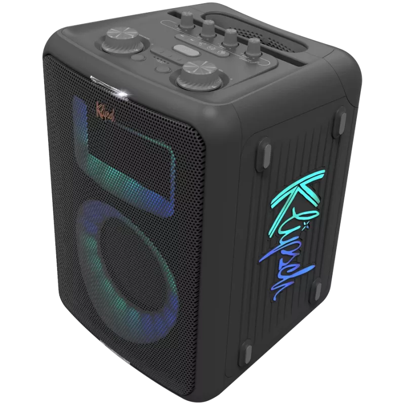 Altifalante de festa KLIPSCH Vegas — com fios e sem fios, woofer 13,3 cm, 49–20000 Hz, 95 dB, alimentado por bateria, preto