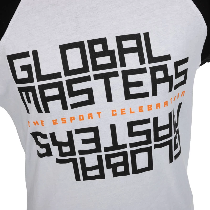 T-shirt Global Masters GM Text - branco (L)
