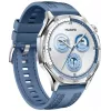 Smartwatch HUAWEI WATCH GT5 46mm – 1,43 polegadas AMOLED, GPS, 524 mAh, caixa em aço inoxidável, bracelete de tecido azul