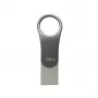 Silicon Power Mobile C80 pen USB de 128 GB, USB Type-A / USB Type-C, USB 3.0 (3.1 Gen 1), titânio