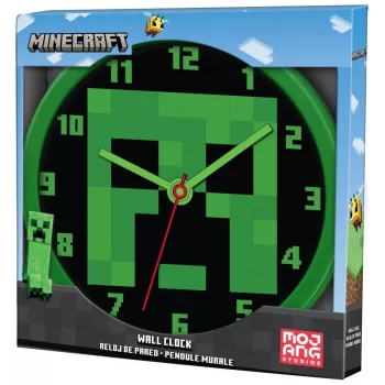 Relógio de parede Minecraft 25 cm