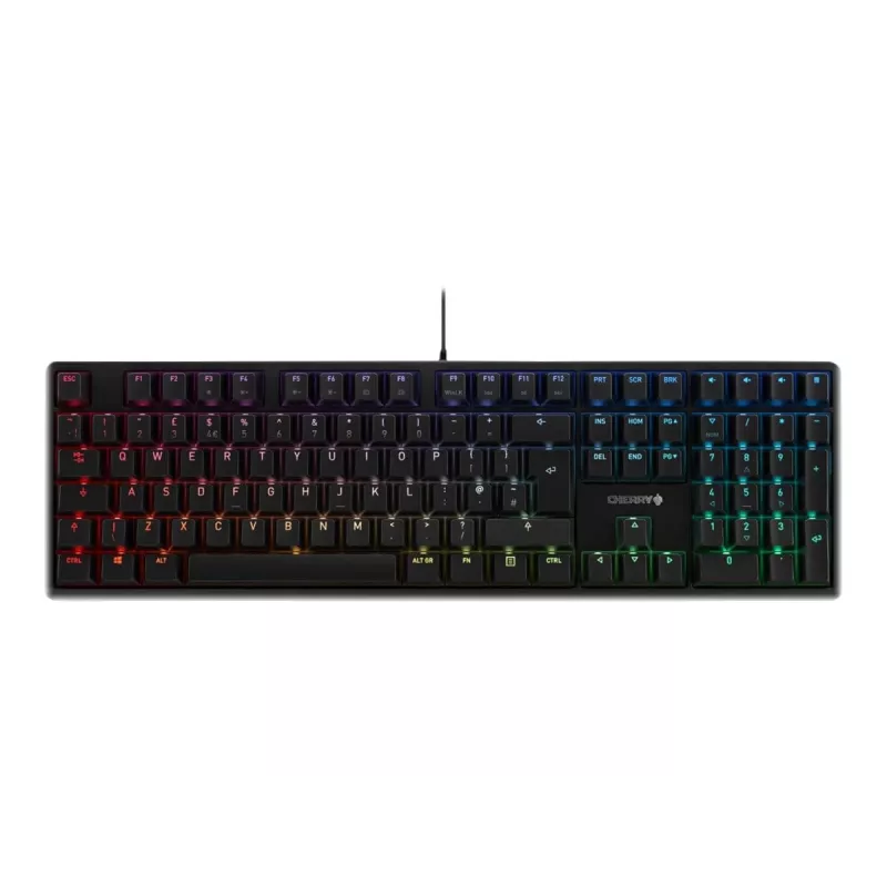 Teclado CHERRY G80-3000N RGB Universal USB AZERTY Francês preto