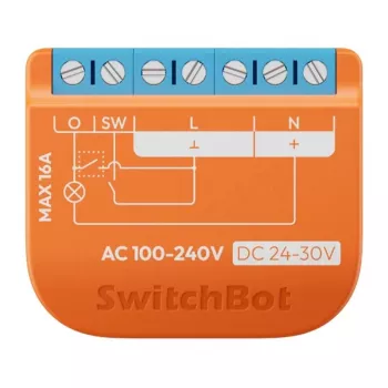 Relé inteligente SwitchBot W5502310 – controlo Wi‑Fi com monitorização de energia