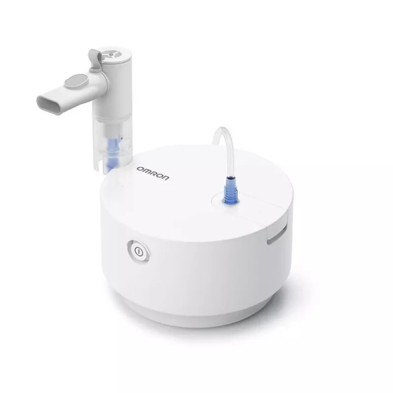 Omron C28P NE-C105-E nebulizador, 2,65 µm MMAD, 0,5 ml/min, branco